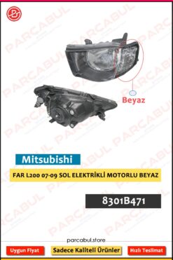 FAR L200 07-09 SOL ELEKTRİKLİ MOTORLU BEYAZ | 8301B471